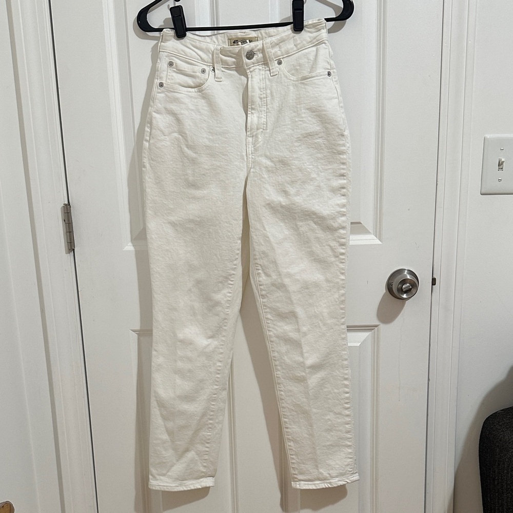 Madewell High-Rise “Curvy Perfect Vintage” White Women’s Jeans - Size 25